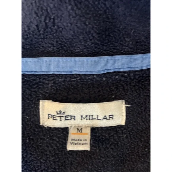 Peter Millar Mens 1/4 Zip Light Fleece Pullover PGA Golf Kiawah Size Medium - Picture 3 of 9